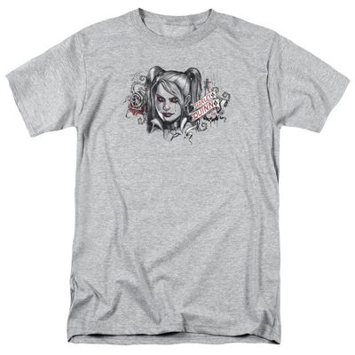 Batman Arkham Knight Hq Sketch Mens T Shirt Athletic Heather Retro Pop Classics