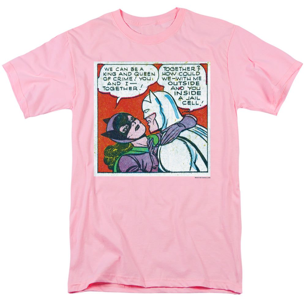 Batman Jail Cell Mens T Shirt Pink Retro Pop Classics