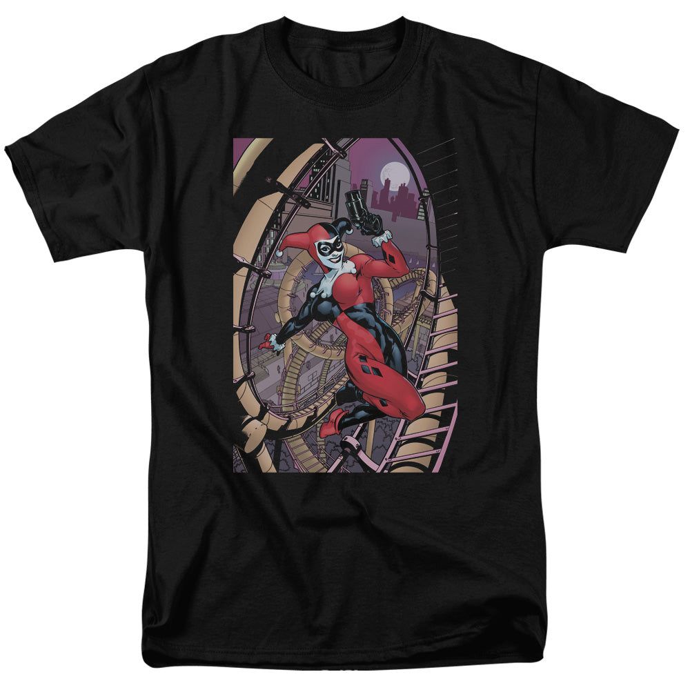 Batman Harley First Mens T Shirt Black Retro Pop Classics