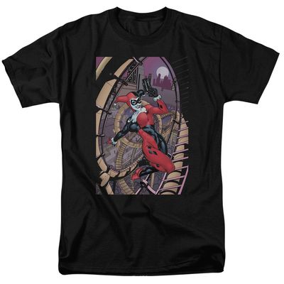 Batman Harley First Mens T Shirt Black Retro Pop Classics