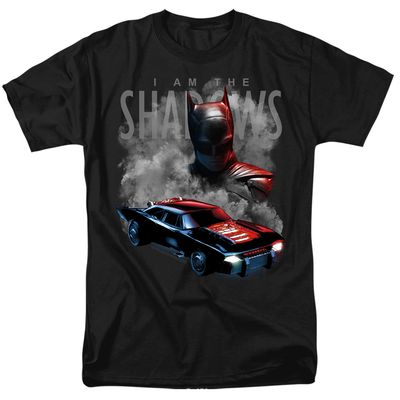 The Batman 2022 Batman And Batmobile Mens T Shirt Black Retro Pop Classics