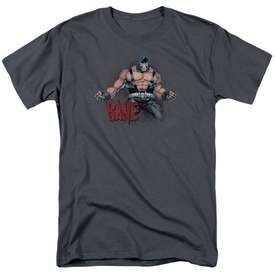 Batman Bane Flex Mens T Shirt Charcoal Retro Pop Classics