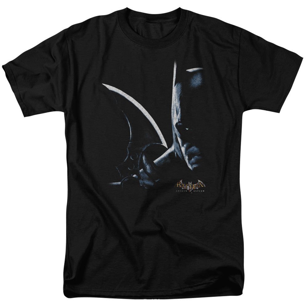 Batman Arkham Asylum Arkham Batman Mens T Shirt Black Retro Pop Classics
