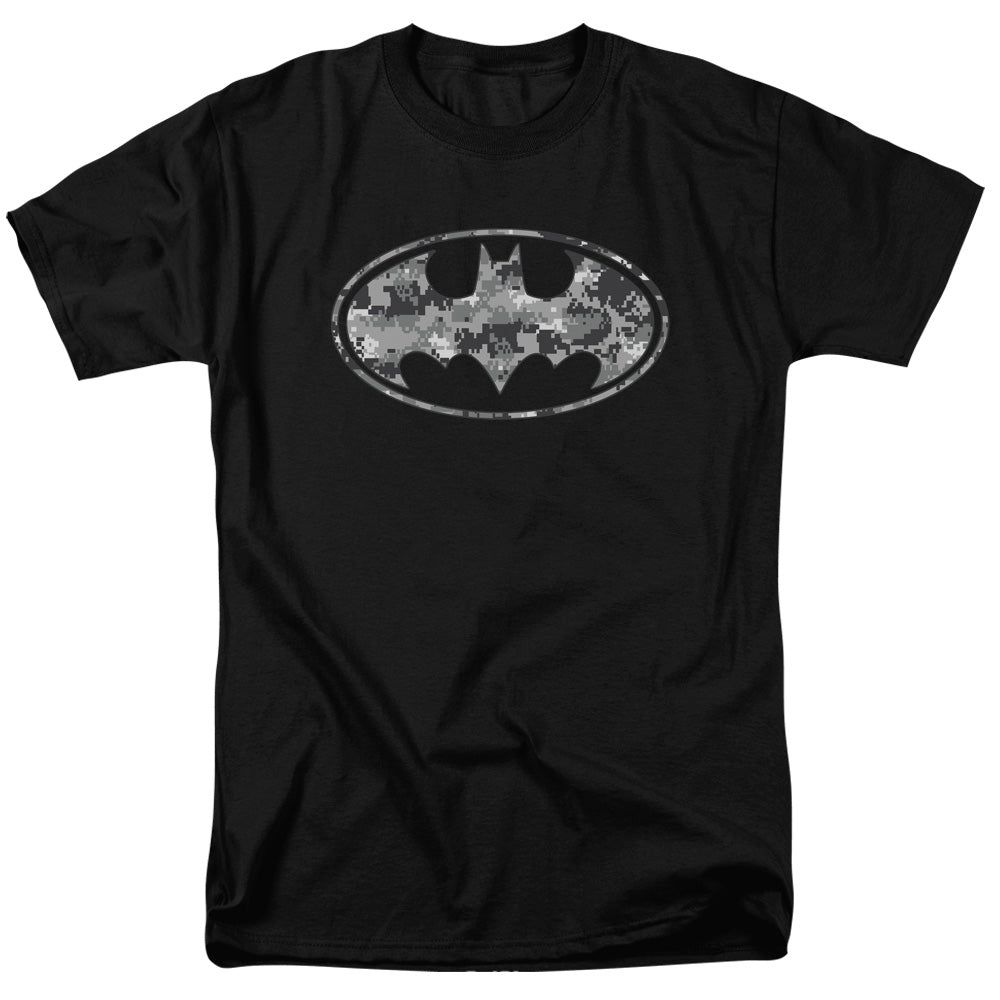 Batman Urban Camo Shield Mens T Shirt Black Retro Pop Classics