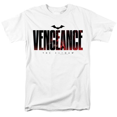 The Batman Vengeance For The Bat Mens T Shirt White Retro Pop Classics