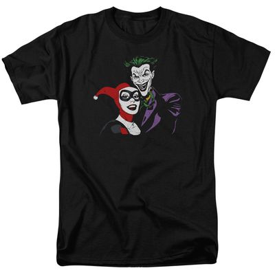 Batman Joker &amp; Harley Mens T Shirt Black Retro Pop Classics