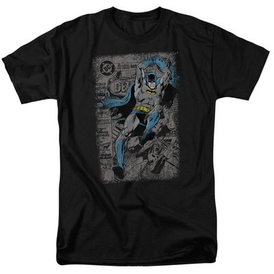 Batman Detective #487 Distress Mens T Shirt Black Retro Pop Classics
