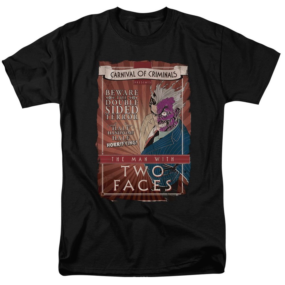 Batman Two Faces Mens T Shirt Black Retro Pop Classics