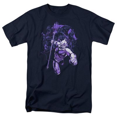 Aquaman Movie Evil Doers Mens T Shirt Navy Retro Pop Classics
