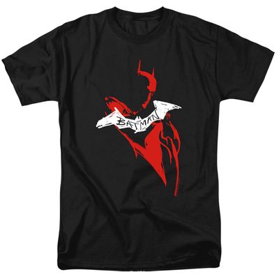 The Batman Hand Drawn Silhouette Mens T Shirt Black Retro Pop Classics