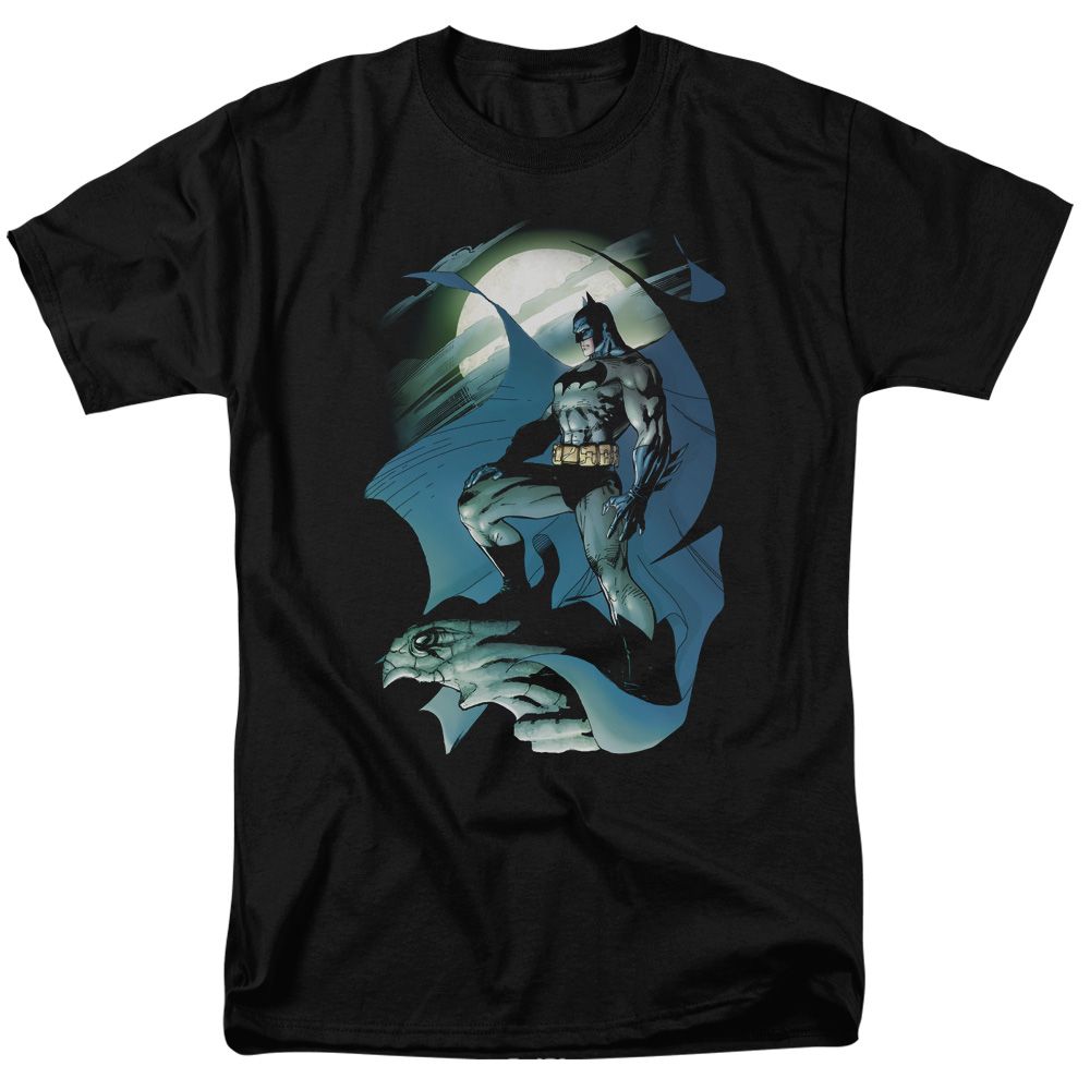 Batman Glow Of The Moon Mens T Shirt Black Retro Pop Classics
