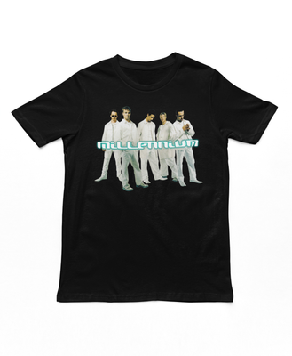 Backstreet Boys Cut Out Mens T Shirt Black Retro Pop Classics