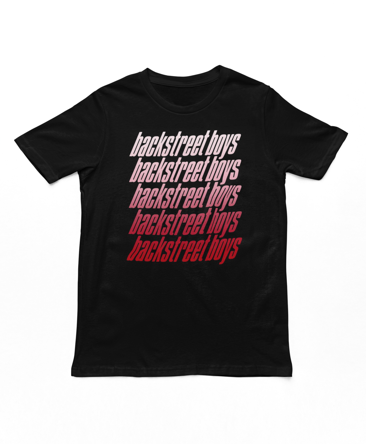 Backstreet Boys Vintage Repeat Mens T Shirt Black Retro Pop Classics