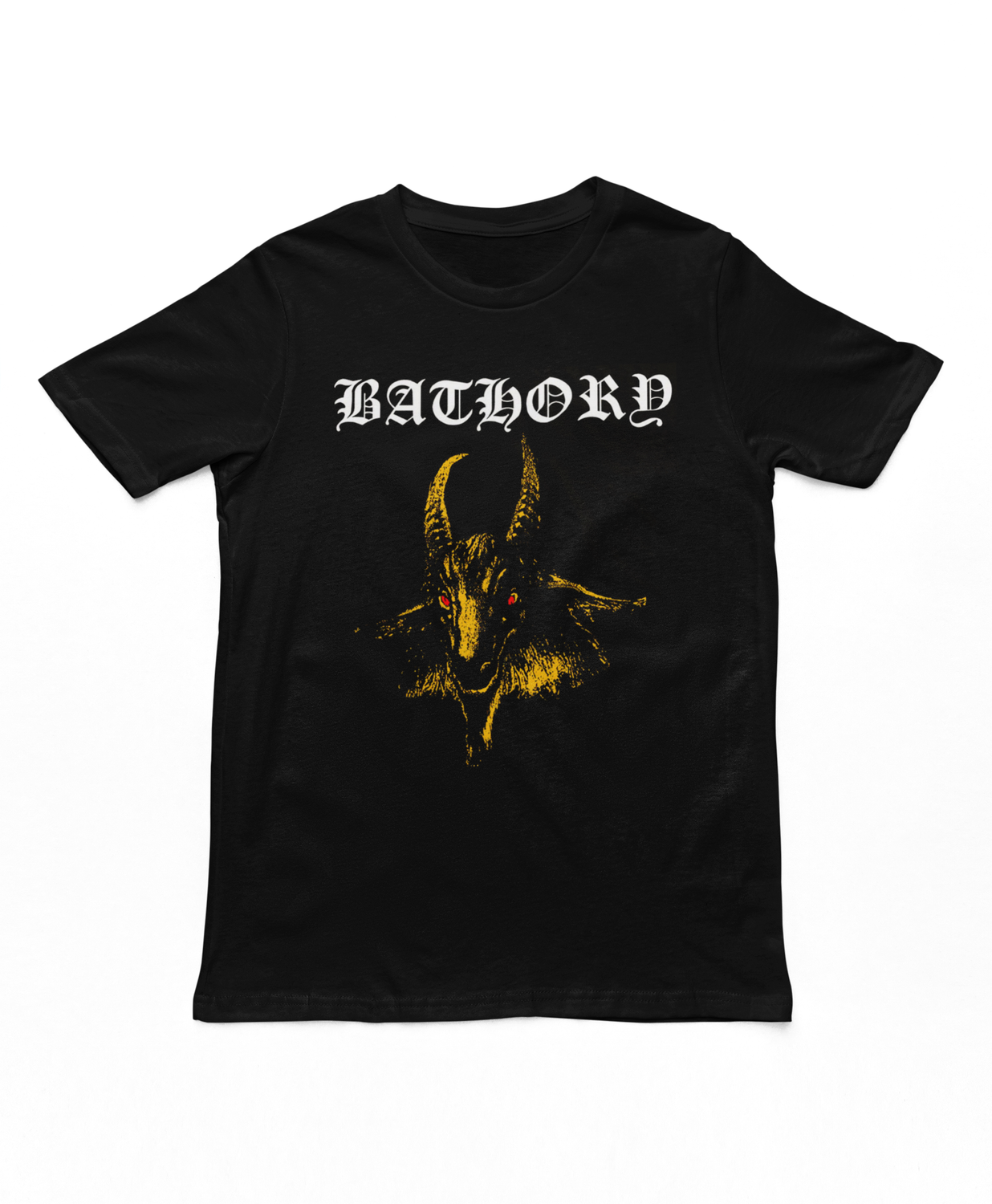 Bathory Yellow Goat Mens T Shirt Black Retro Pop Classics