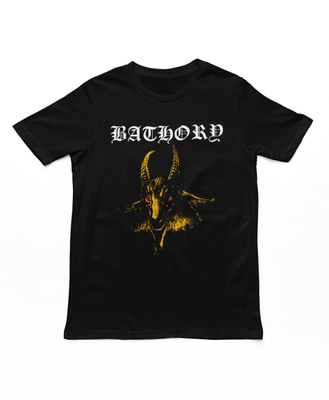 Bathory Yellow Goat Mens T Shirt Black Retro Pop Classics