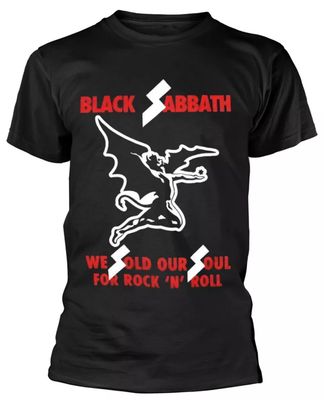 Black Sabbath Sold Our Soul Mens T Shirt Black Retro Pop Classics