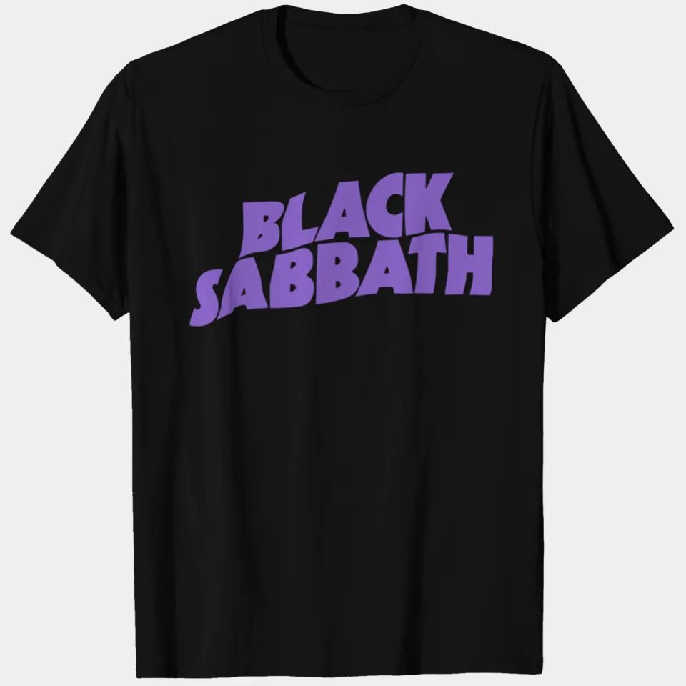 Black Sabbath Logo Mens T Shirt Black Retro Pop Classics