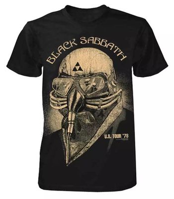 Black Sabbath US Tour 1978 Mens T Shirt Black Retro Pop Classics