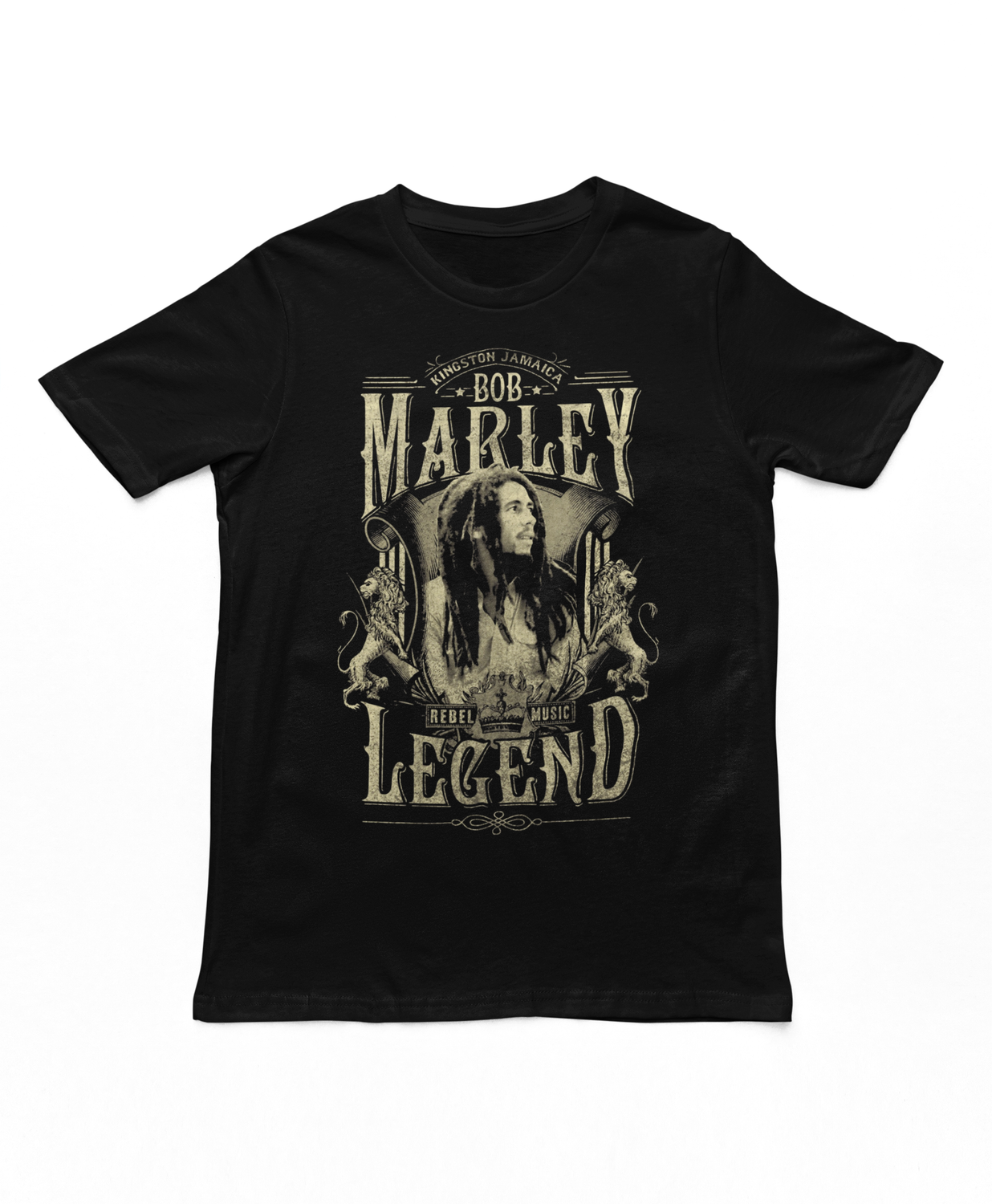 Bob Marley Legend Mens T Shirt Black Retro Pop Classics