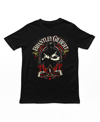 Brantley Gilbert Crossed Arms Mens T Shirt Black Retro Pop Classics