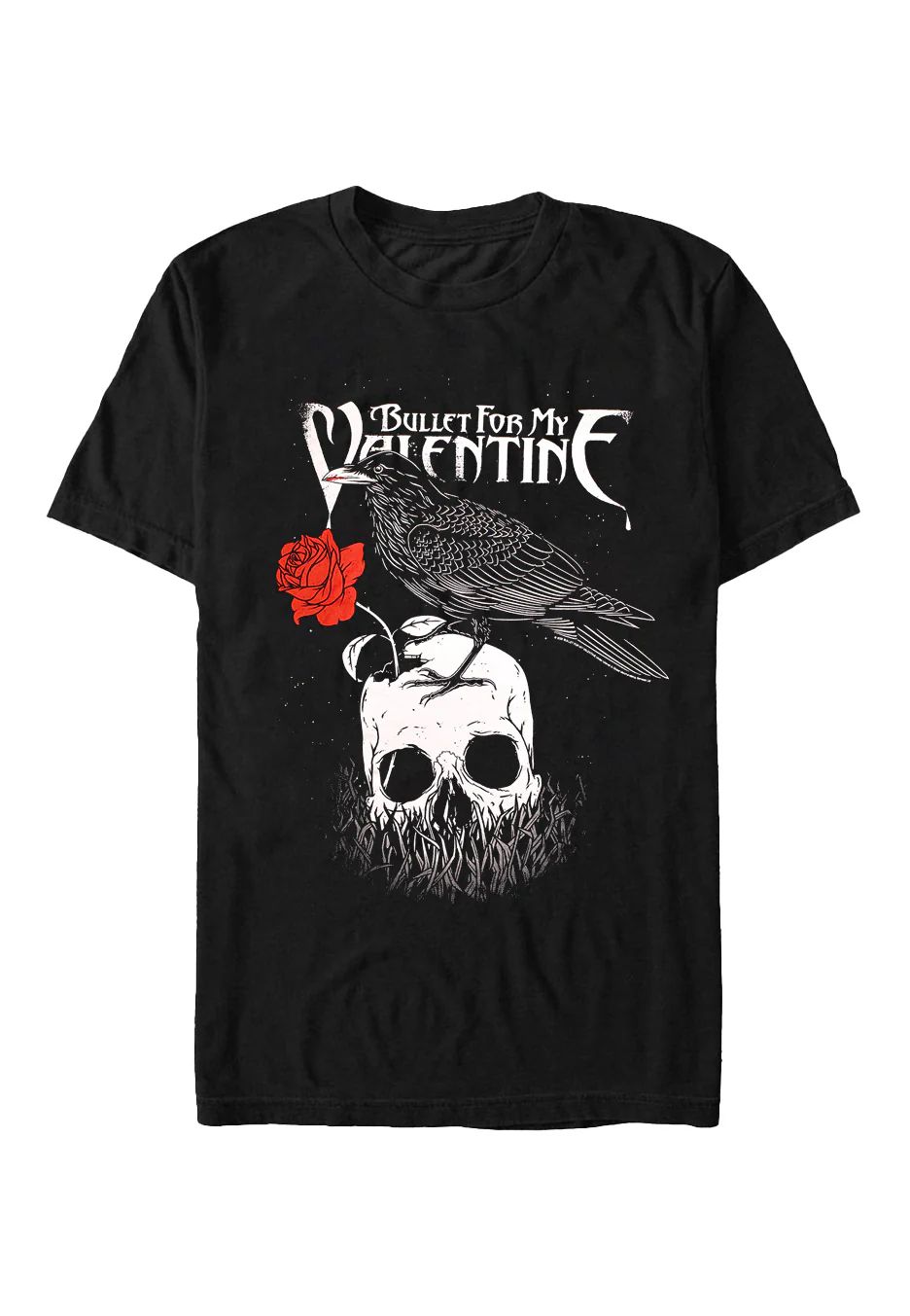 Bullet For My Valentine Raven Mens T Shirt Black Retro Pop Classics