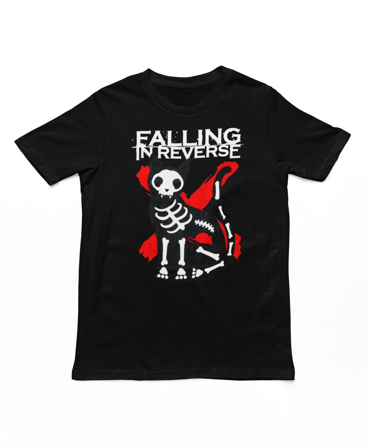 Falling in Reverse X-Ray Cat Mens T Shirt Black Retro Pop Classics