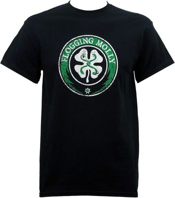 Flogging Molly Mens T Shirt Black Retro Pop Classics