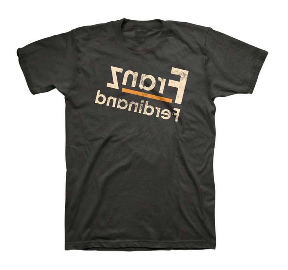 Franz Ferdinand Reverse Logo Mens T Shirt Black Retro Pop Classics
