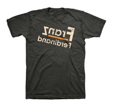Franz Ferdinand Reverse Logo Mens T Shirt Black Retro Pop Classics