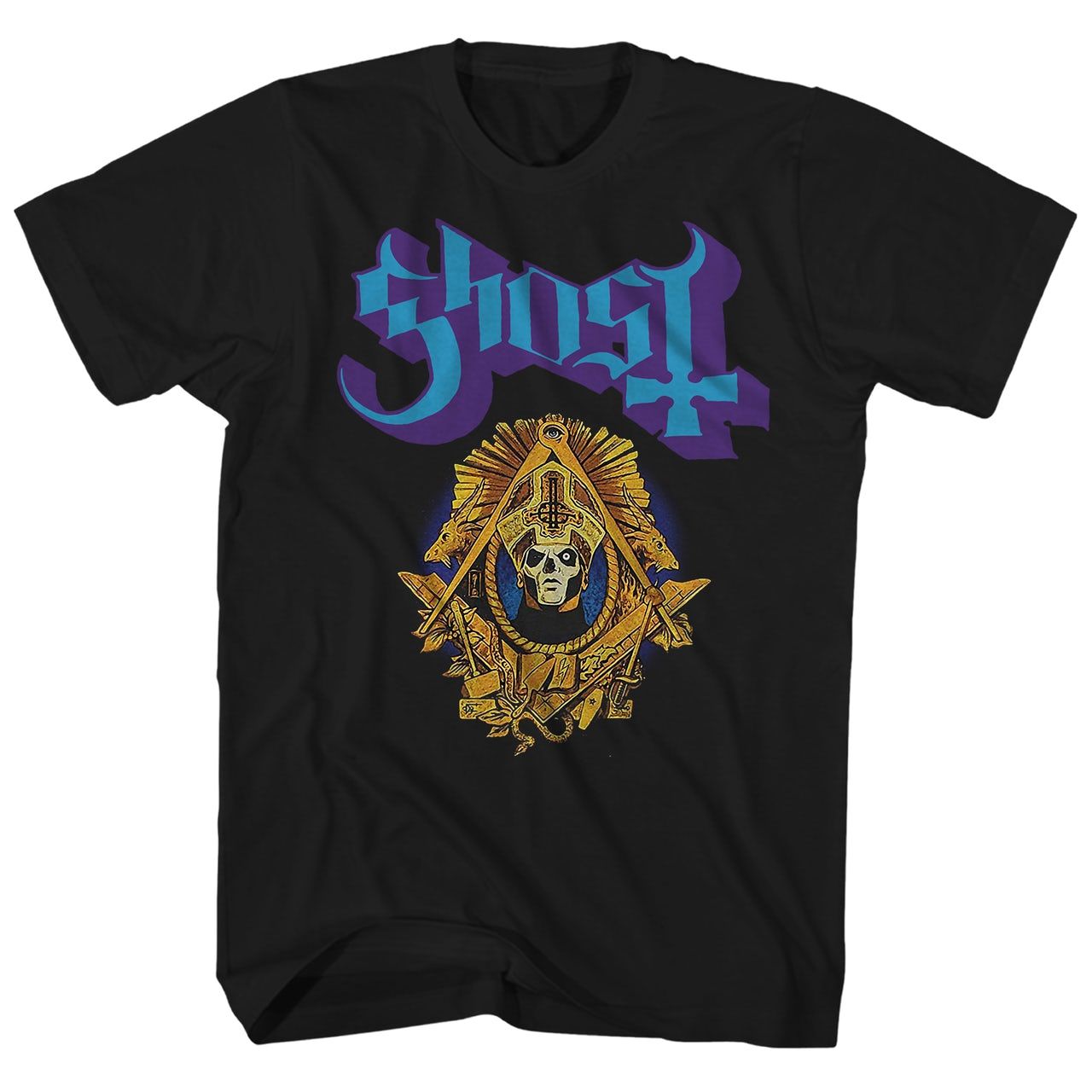 Ghost Swear Right Now Mens T Shirt Black Retro Pop Classics