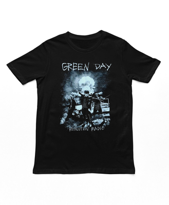 Green Day Nuke Mens T Shirt Black Retro Pop Classics