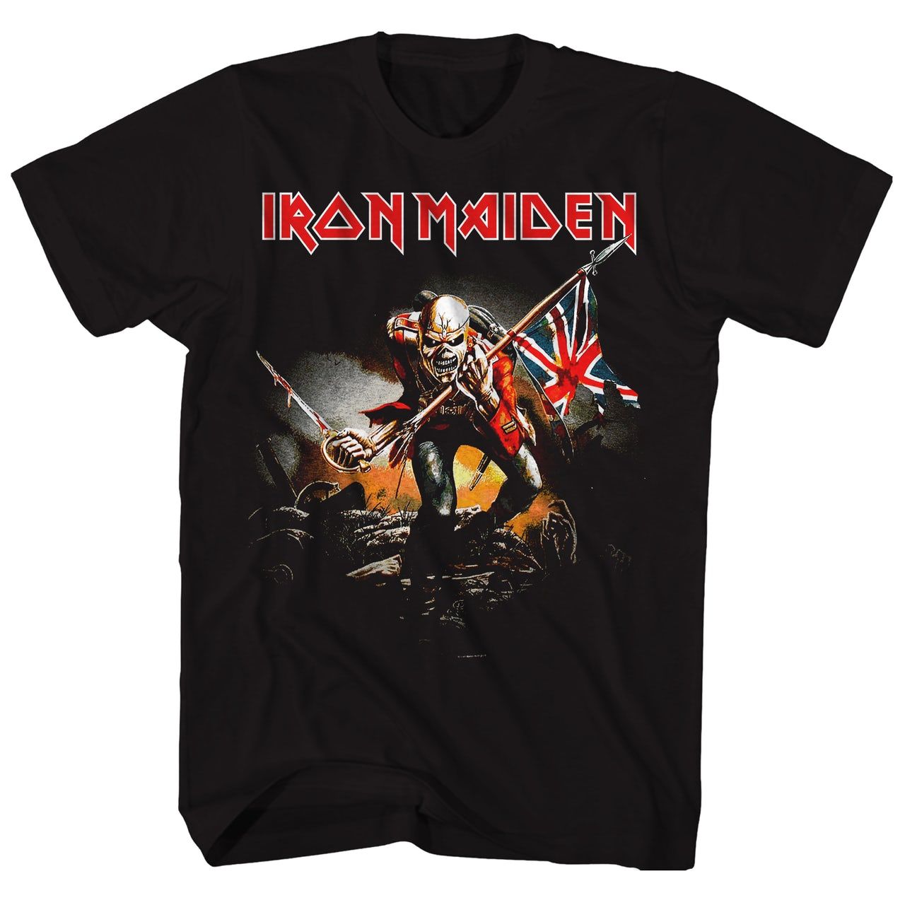 Iron Maiden The Trooper Mens T Shirt Black Retro Pop Classics