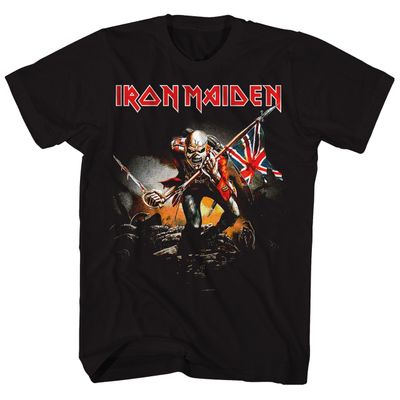 Iron Maiden The Trooper Mens T Shirt Black Retro Pop Classics