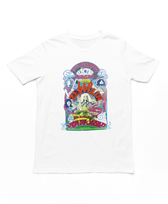 Led Zeppelin Colorful Electric Magic Mens T Shirt White Retro Pop Classics