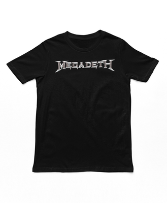 Megadeth Logo Mens T Shirt Black Retro Pop Classics