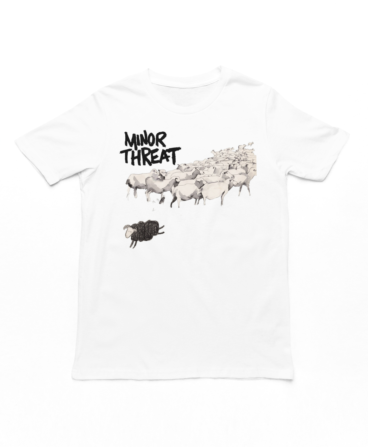 Minor Threat Out of Step Mens T Shirt White Retro Pop Classics