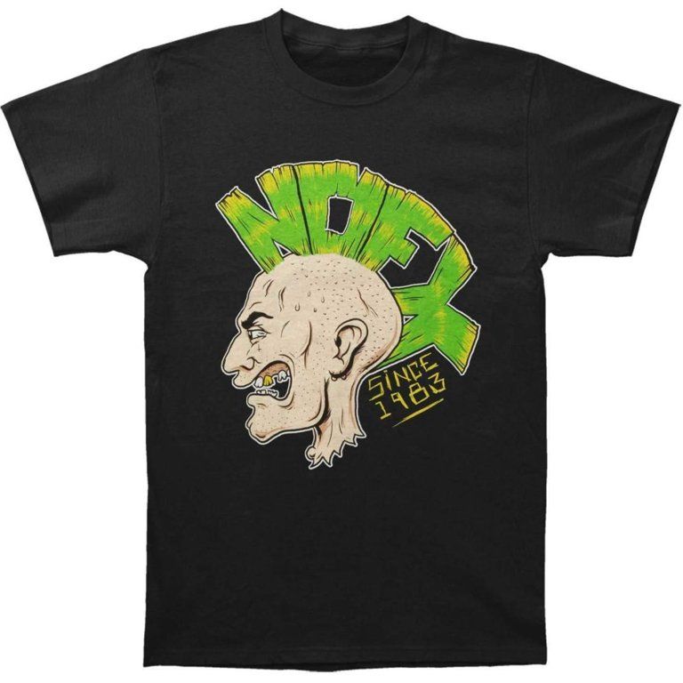 NOFX Punker Mens T Shirt Black Retro Pop Classics