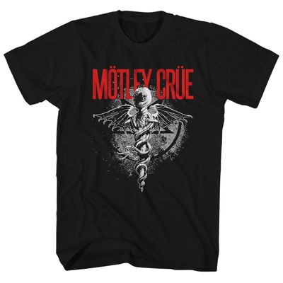 Motley Crue Dr. Feelgood Mens T Shirt Black Retro Pop Classics