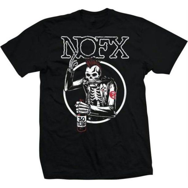 NOFX Old Skull Mens T Shirt Black Retro Pop Classics