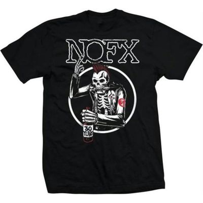 NOFX Old Skull Mens T Shirt Black Retro Pop Classics
