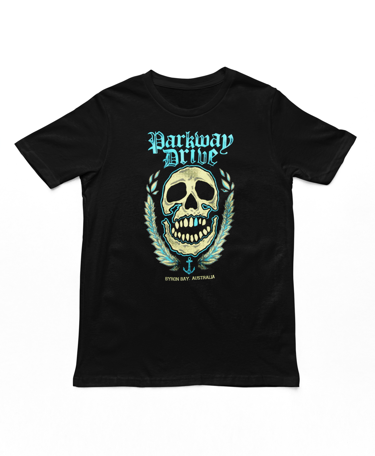 Parkway Drive Byron Bay Skull Mens T Shirt Black Retro Pop Classics