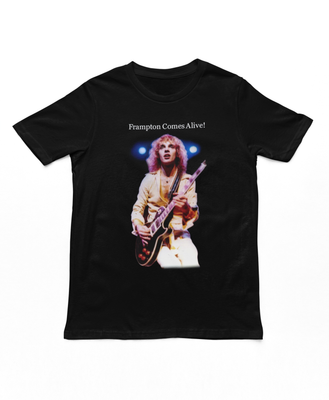 Peter Frampton Comes Alive Mens T Shirt Black Retro Pop Classics