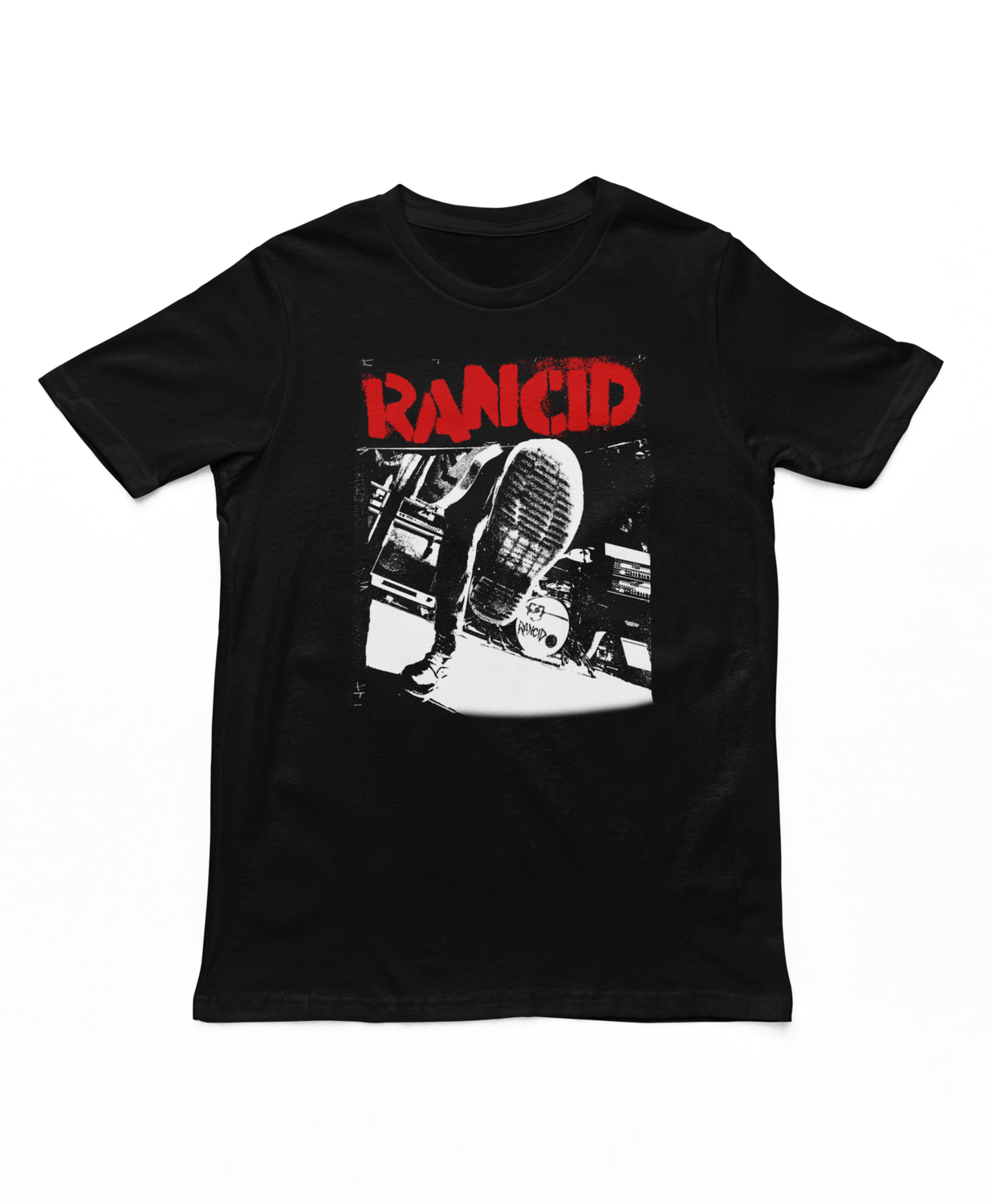 Rancid Boot Mens T Shirt Black Retro Pop Classics
