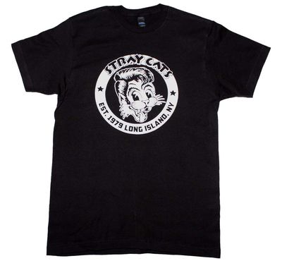 Stray Cats Established 1979 Mens T Shirt Black Retro Pop Classics