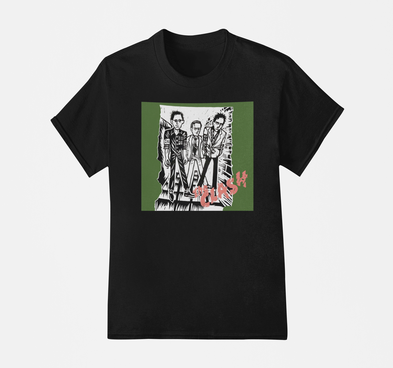 The Clash First Album Logo Mens T Shirt Black Retro Pop Classics