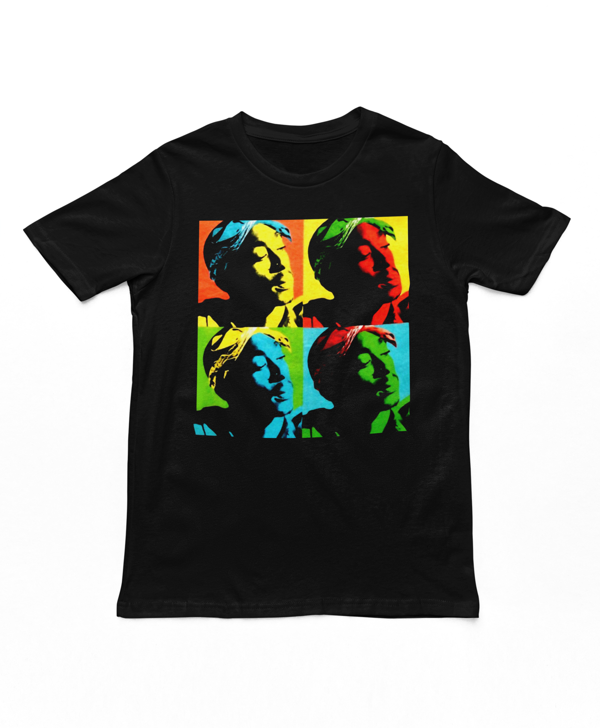 Tupac Pop Art Mens T Shirt Black Retro Pop Classics