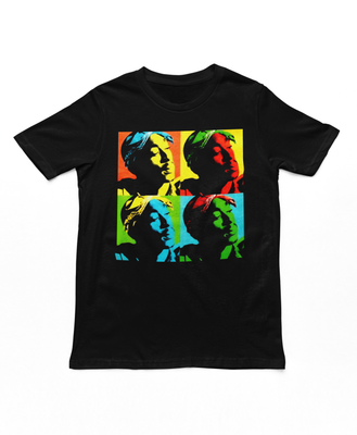 Tupac Pop Art Mens T Shirt Black Retro Pop Classics
