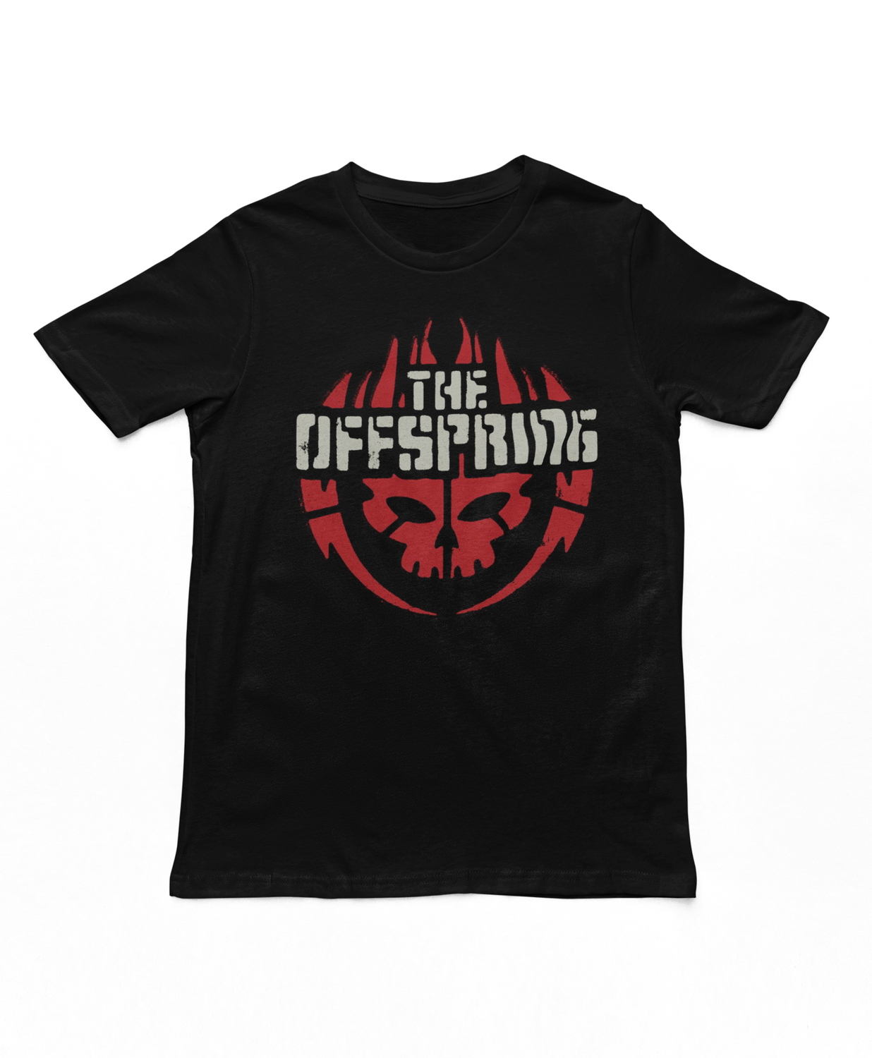 The Offspring Skull Logo Mens T Shirt Black Retro Pop Classics