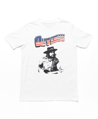 Waylon Jennings Outlaw Mens T Shirt White Retro Pop Classics
