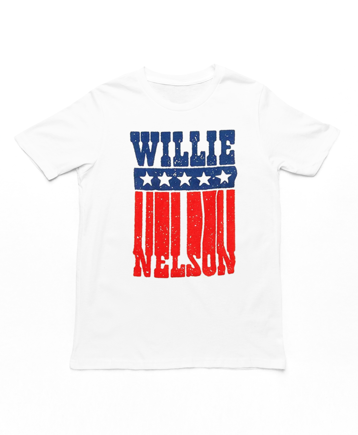 Willie Nelson Americana Mens T Shirt White Retro Pop Classics